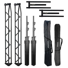 Hardman SDLS8 Lichtbrücke auf Stativen, 3,5 m hoch und 3 m breit, zwei taschen