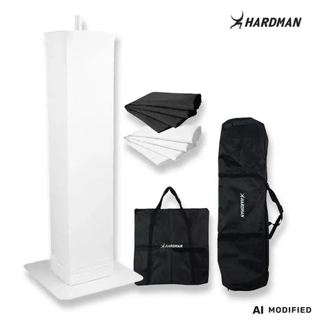 Hardman PTS23W Totem, weiß, 100-175 cm