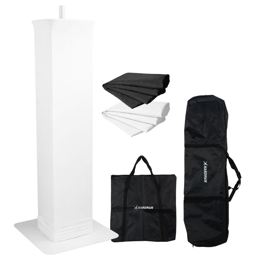 Hardman PTS23W Totem, weiß, 100-175 cm