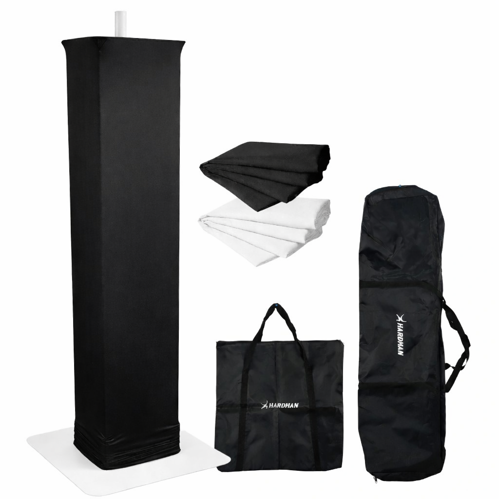 Hardman PTS23W Totem, weiß, 100-175 cm