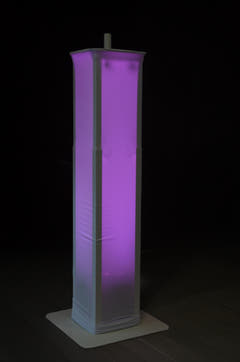 Hardman PTS23W Totem, weiß, 100-175 cm