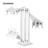 Hardman PTS24W Totem, weiß, 135-250 cm