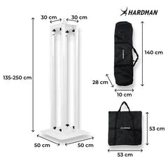 Hardman PTS24W Totem, weiß, 135-250 cm