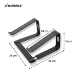 Hardman LSR2 – Zusammenklappbarer Laptopständer aus Aluminium, schwarz