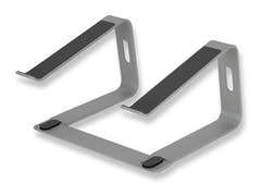 Hardman LSR2 – Zusammenklappbarer Laptopständer aus Aluminium, silberfarben