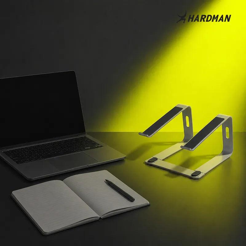 Hardman LSR2 – Zusammenklappbarer Laptopständer aus Aluminium, silberfarben