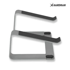 Hardman LSR2 – Zusammenklappbarer Laptopständer aus Aluminium, silberfarben