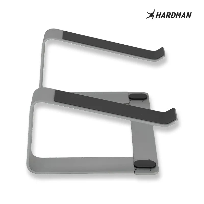 Hardman LSR2 – Zusammenklappbarer Laptopständer aus Aluminium, silberfarben