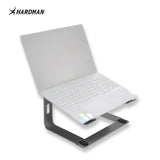 Hardman LSR2 – Zusammenklappbarer Laptopständer aus Aluminium, silberfarben