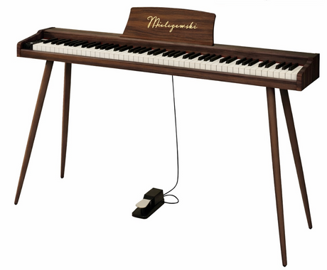 Mielczewski Virelai digitalpiano mit Metallbeinen, braun