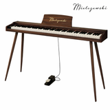 Mielczewski digitalpiano mit Metallbeinen, braun