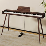 Mielczewski digitalpiano mit Metallbeinen, braun
