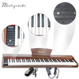 Mielczewski digitalpiano mit Metallbeinen, braun