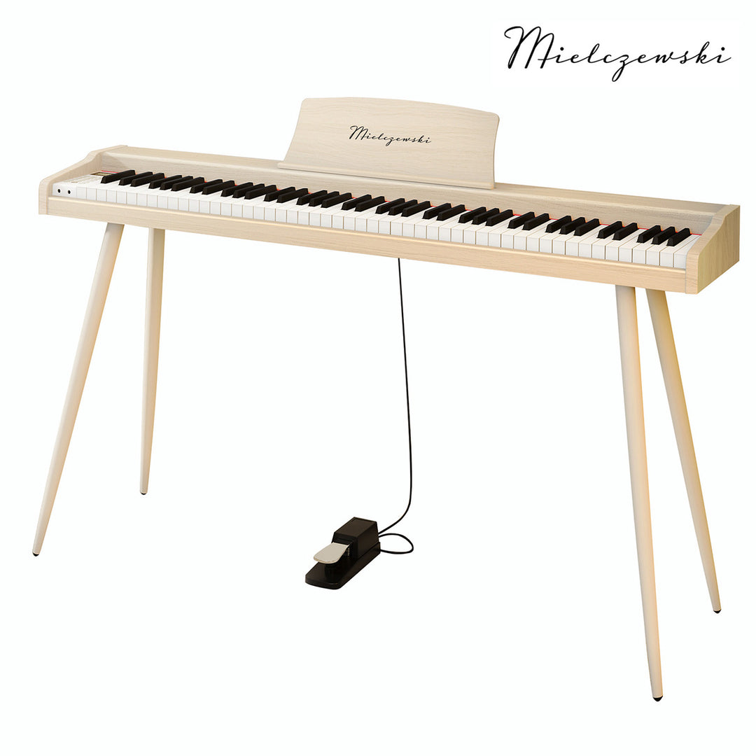 Mielczewski digitalpiano mit Metallbeinen, beige