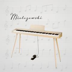 Mielczewski digitalpiano mit Metallbeinen, beige