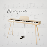 Mielczewski digitalpiano mit Metallbeinen, beige