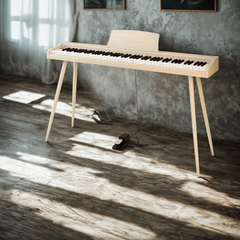 Mielczewski digitalpiano mit Metallbeinen, beige