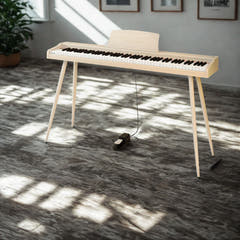 Mielczewski digitalpiano mit Metallbeinen, beige