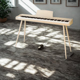 Mielczewski digitalpiano mit Metallbeinen, beige