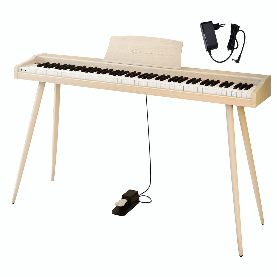 Mielczewski digitalpiano mit Metallbeinen, beige