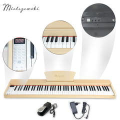Mielczewski digitalpiano mit Metallbeinen, beige