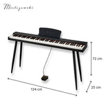 Mielczewski Canzonetta digitalpiano mit Beinen, schwarz