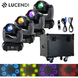 Lucendi BEAM100 moving head, Set mit 4 Stück und case