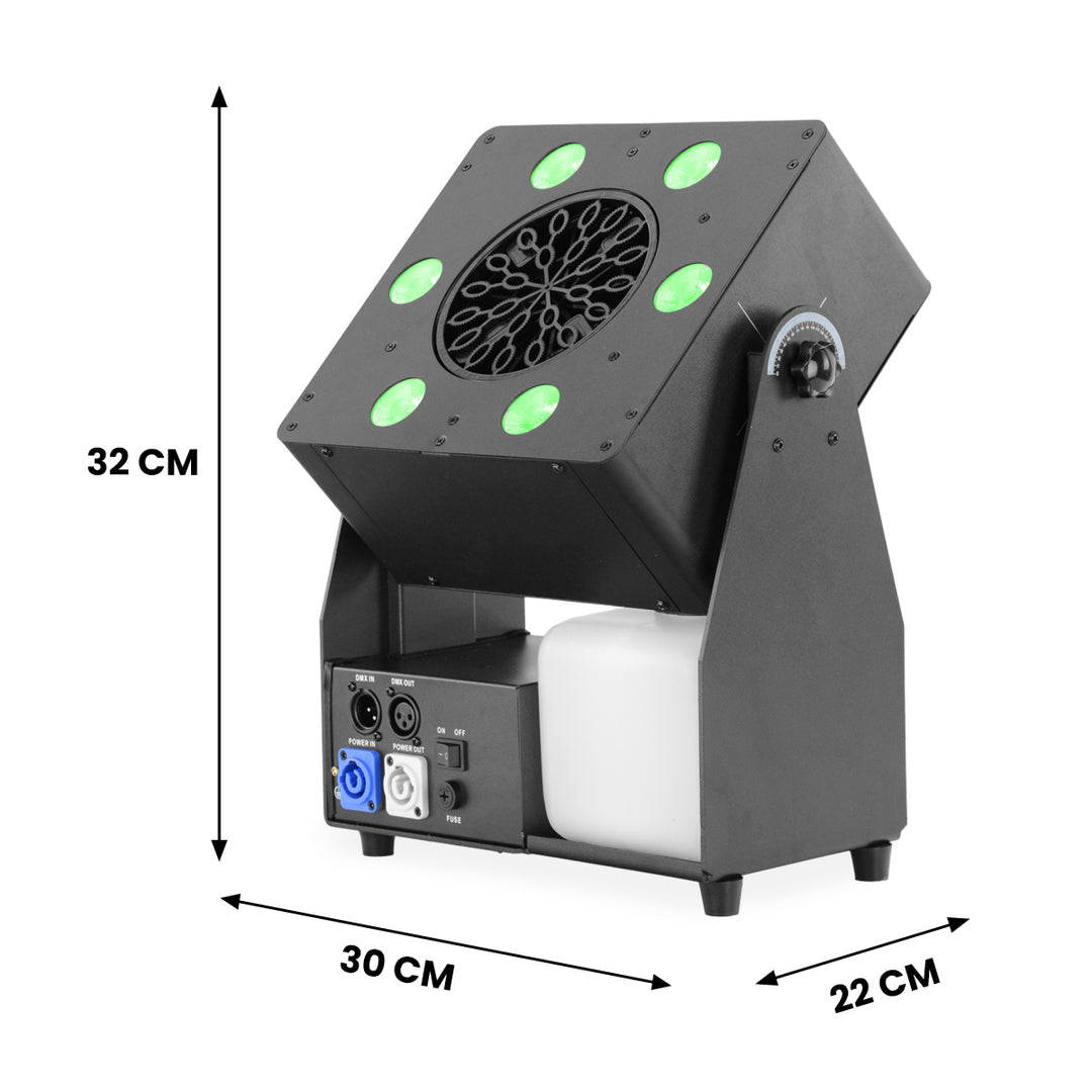 Firefog Bubble Max 1 Seifenblasenmaschine mit LED, DMX und Fernbedienung