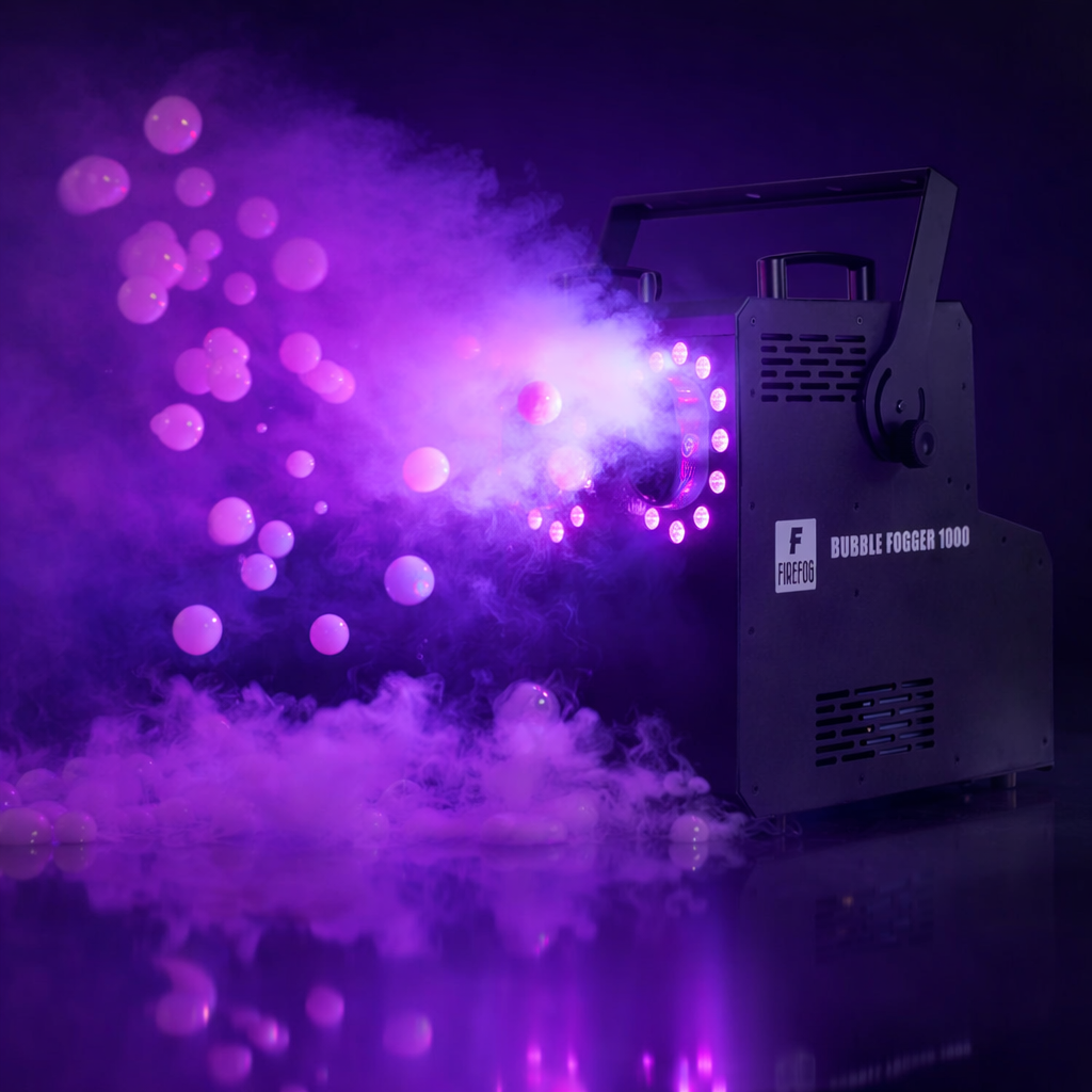 Firefog BUBBLE FOGGER 1000 Nebel- und Seifenblasenmaschine mit RGBW LED