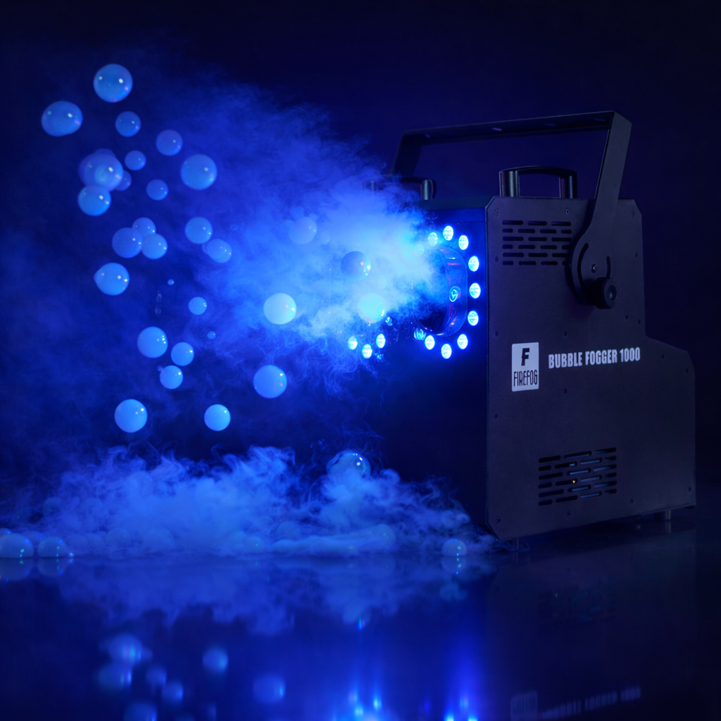 Firefog BUBBLE FOGGER 1000 Nebel- und Seifenblasenmaschine mit RGBW LED