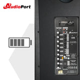 Audioport V15 tragbarer aktiver Lautsprecher mit 500 W und 2 mikrofonen