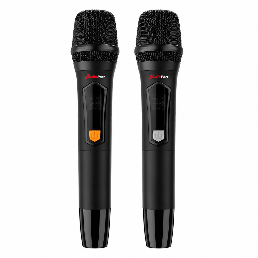 Audioport V15 tragbarer aktiver Lautsprecher mit 500 W und 2 mikrofonen
