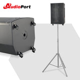 Audioport V15 tragbarer aktiver Lautsprecher mit 500 W und 2 mikrofonen