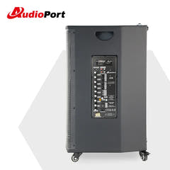 Audioport V15 tragbarer aktiver Lautsprecher mit 500 W und 2 mikrofonen