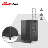 Audioport V15 tragbarer aktiver Lautsprecher mit 500 W und 2 mikrofonen