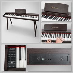 Mielczewski Virelai digitalpiano mit Beinen, dunkelbraun