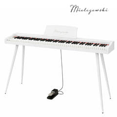 Mielczewski Virelai digitalpiano mit Beinen, weiß