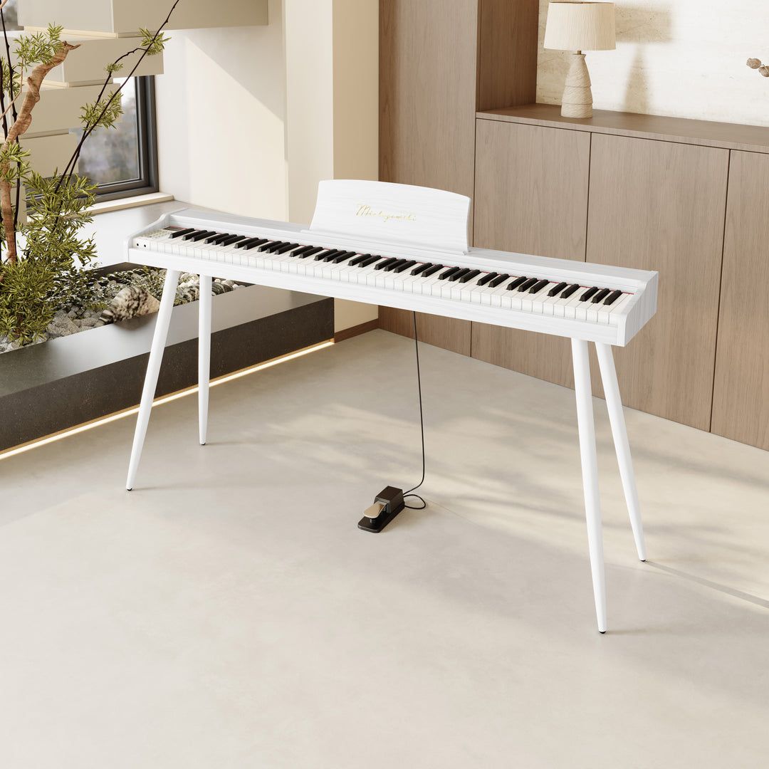 Mielczewski Virelai digitalpiano mit Beinen, weiß