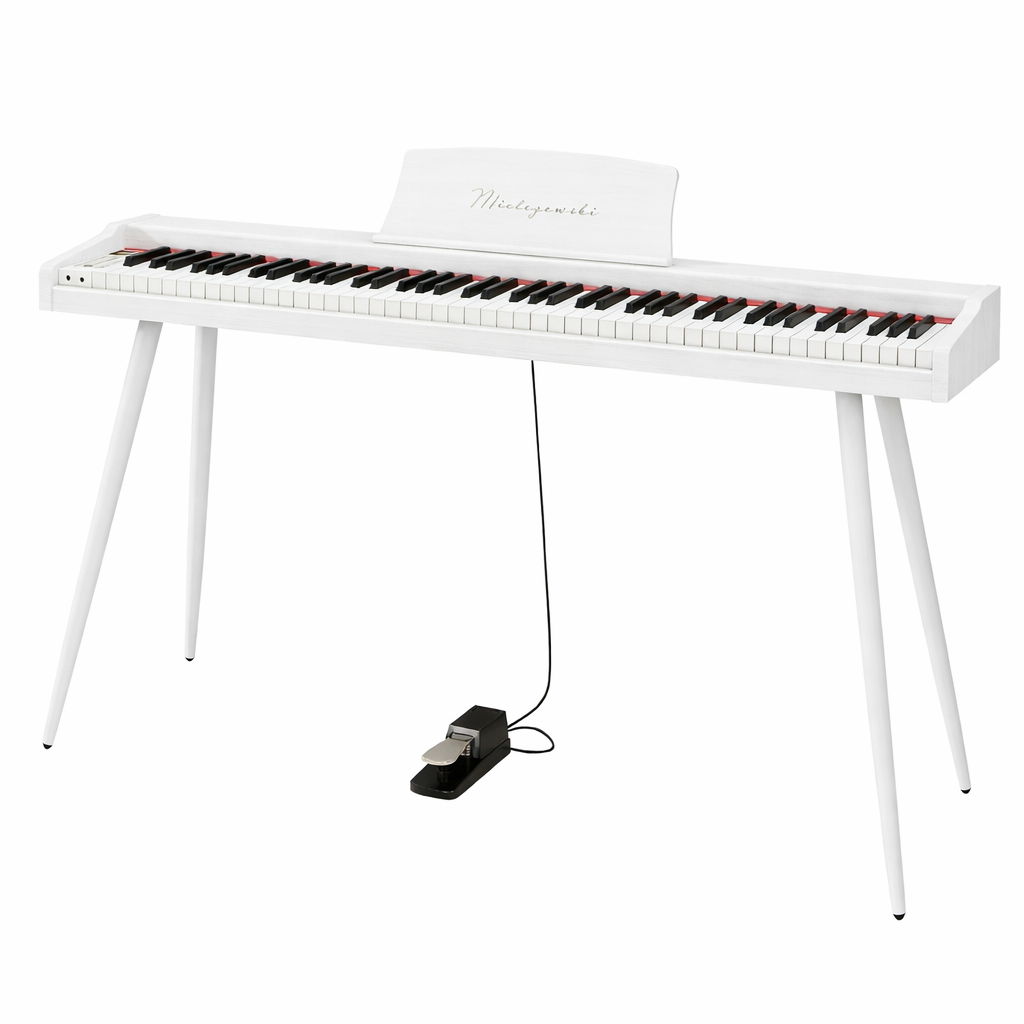 Mielczewski Virelai digitalpiano mit Beinen, weiß