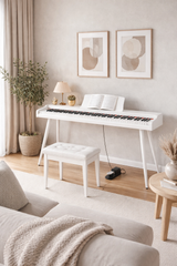 Mielczewski Virelai digitalpiano mit Beinen, weiß