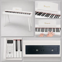 Mielczewski Virelai digitalpiano mit Beinen, weiß
