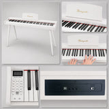 Mielczewski Virelai digitalpiano mit Beinen, weiß