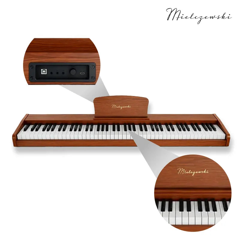 Mielczewski Canzona digitalpiano, helles Mahagoni