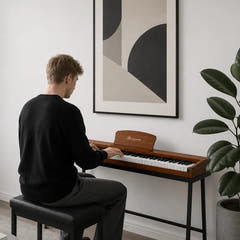 Mielczewski Canzona digitalpiano, helles Mahagoni
