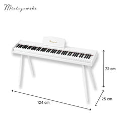Mielczewski Canzonetta digitalpiano mit Beinen, weiß