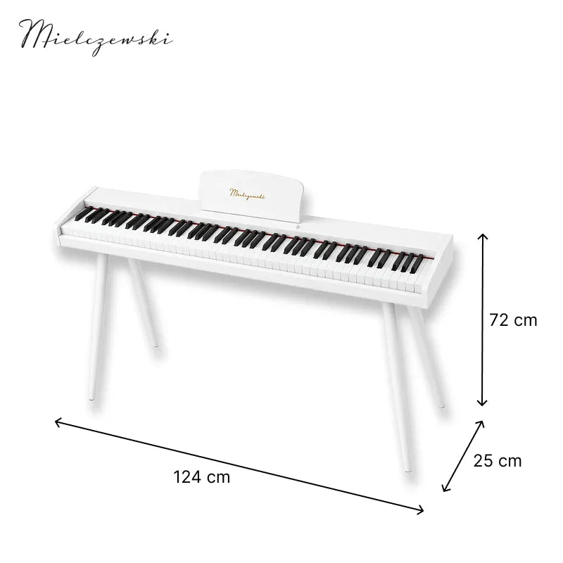 Mielczewski Canzonetta digitalpiano mit Beinen, weiß