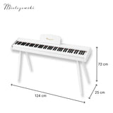 Mielczewski Canzonetta digitalpiano mit Beinen, weiß