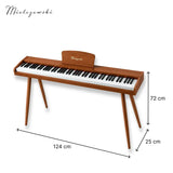 Mielczewski Canzonetta digitalpiano mit Beinen, helles Mahagoni