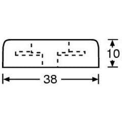 Rubber foot 38 x 10 mm