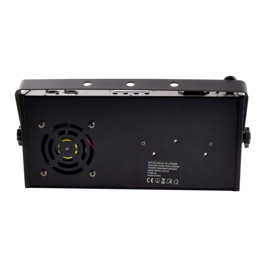LIGHT4ME LED UV 18x3W Scheinwerfer + strobe DMX